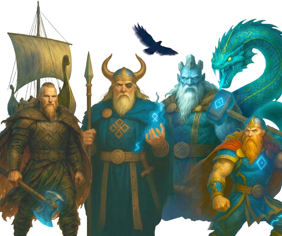 World of Vikings™ — vikinger, Odin, isjotne og drage